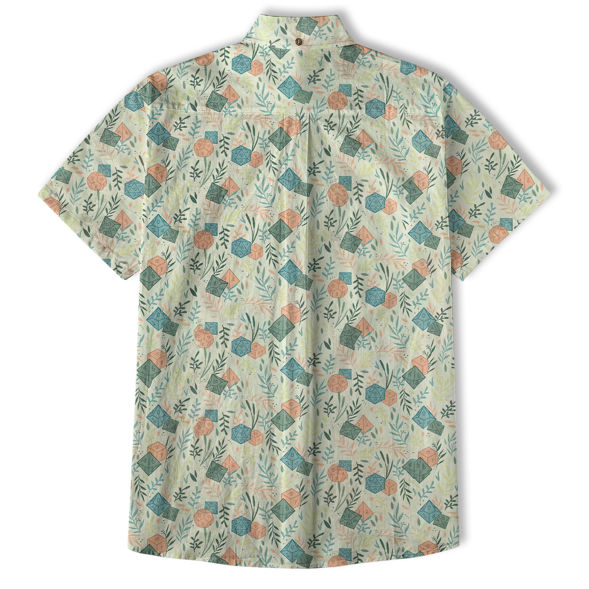 DnD Hawaii Shirt, Dice Print Hawaii Shirt, Dungeon Master Gift, Roleplaying Game Aloha Hawaii Shirt - The Palmix