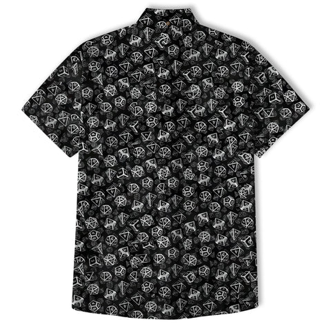 DnD Hawaiian Shirt, Dice Hawaiian Shirt, Dungeon Master Gift, Roleplaying Game Shirt - The Palmix