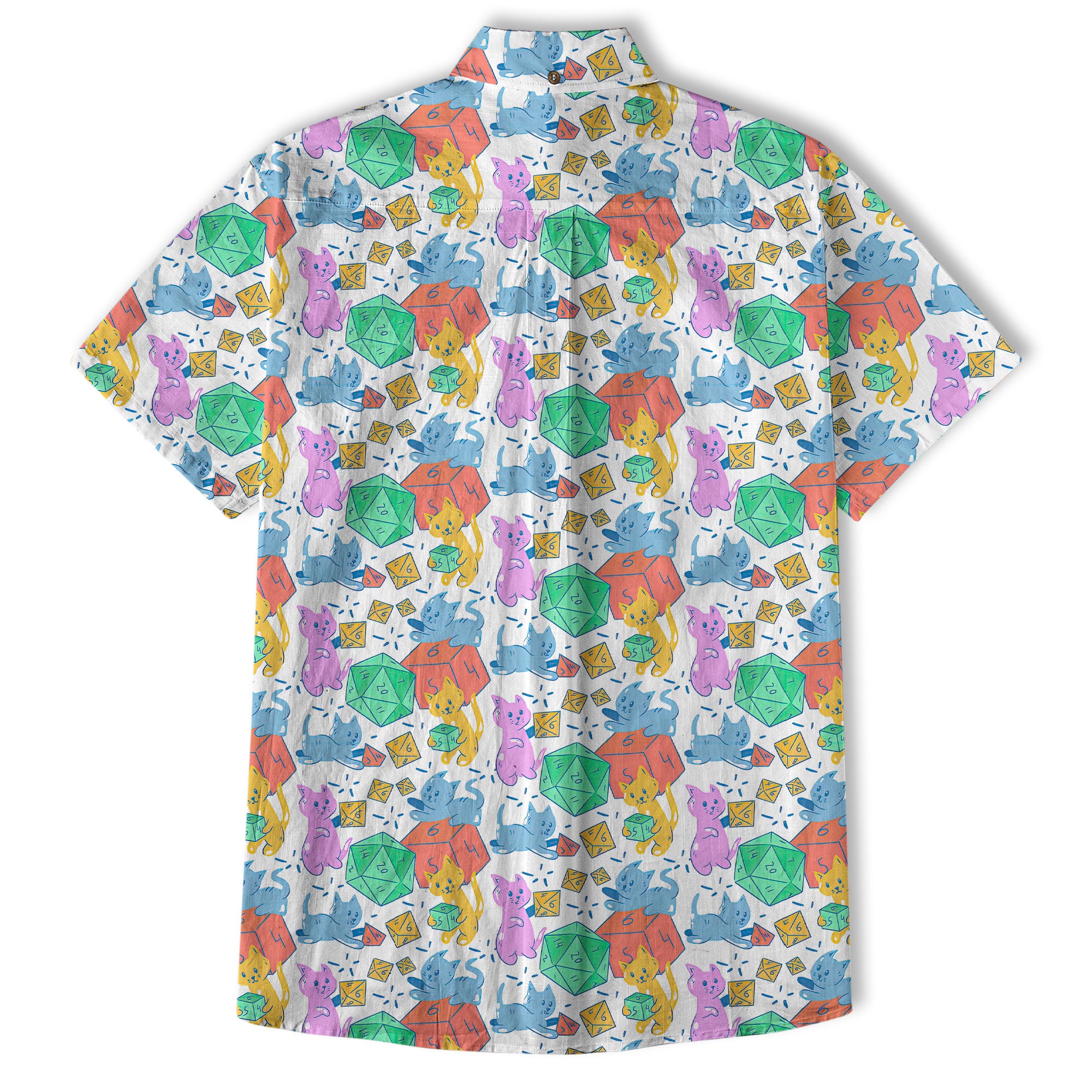 DnD Hawaiian Shirt, Dice Hawaiian Shirt, Dungeon Master Gift, Roleplaying Game Shirt - The Palmix