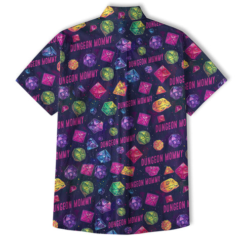 Dungeons Daddy Aloha Hawaii Shirt, DND Game Pattern Shirt Gift for Dad - The Palmix