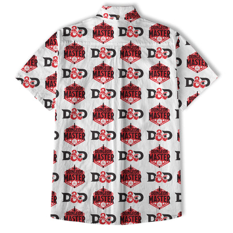 DnD Hawaii Shirt, Dice Print Hawaii Shirt, Dungeon Master Gift, Roleplaying Game Aloha Hawaii Shirt