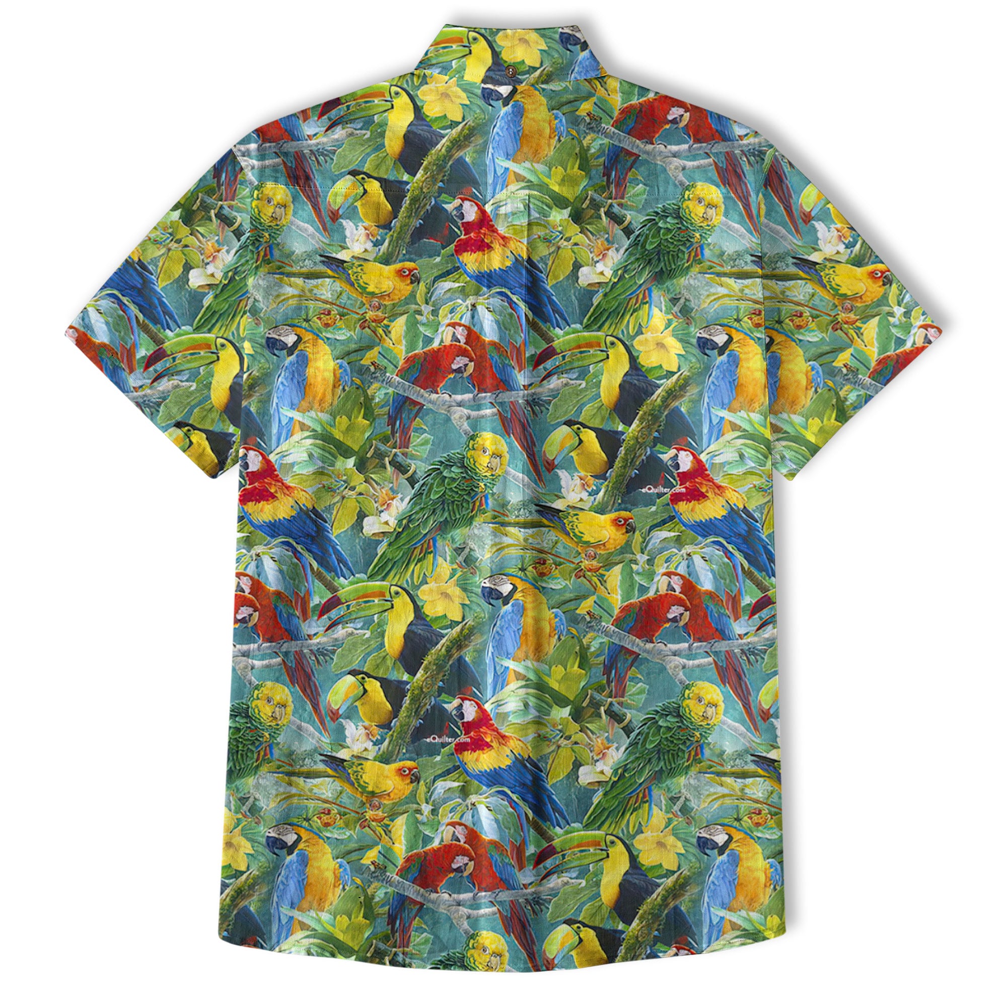 Parrot Funny Colorful Hawaiian Shirt, Aloha Summer Beach Hawaii Shirt - The Palmix