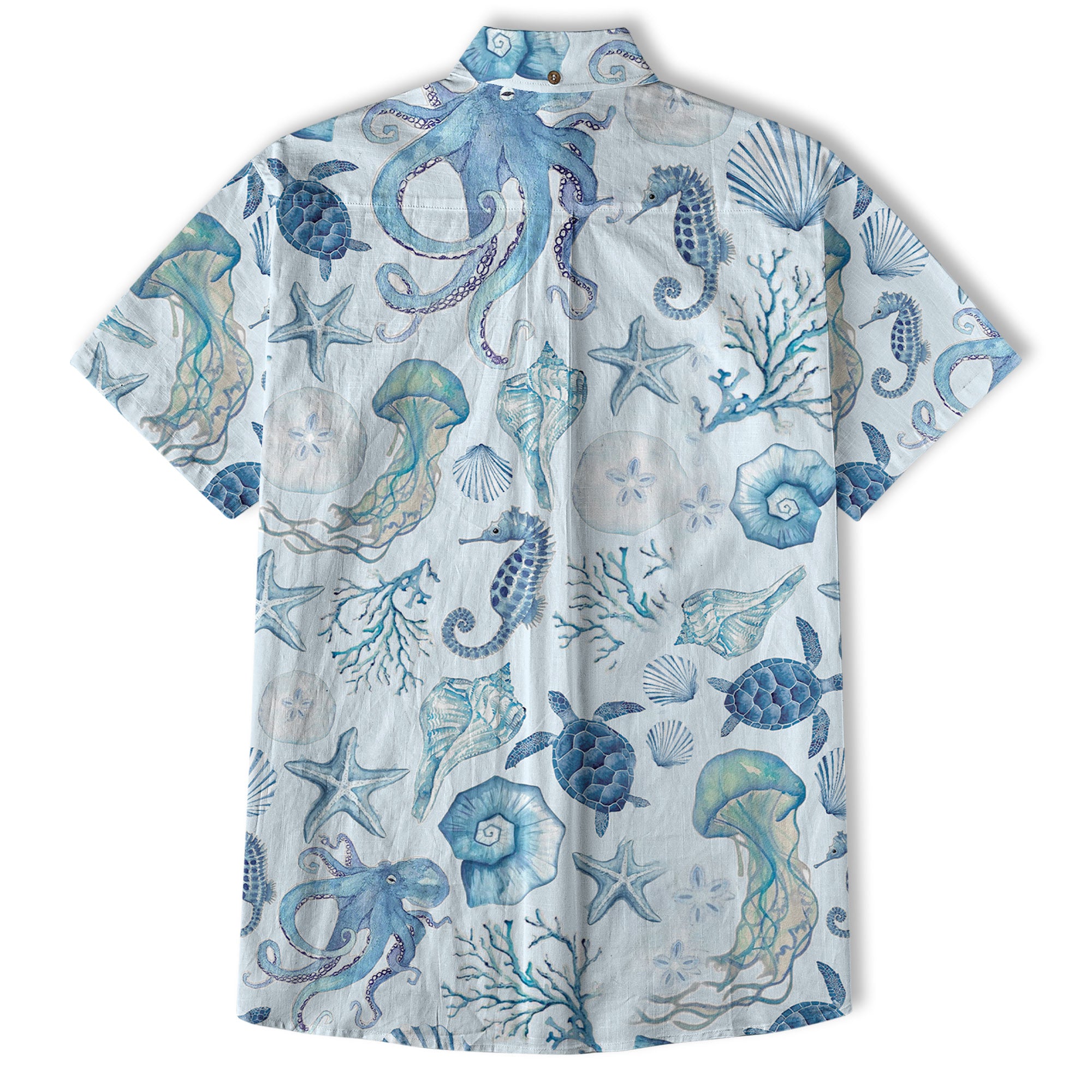 Turtle Hawaiian Shirt for Men, Ocean Animals Hawaiian Shirt - The Palmix