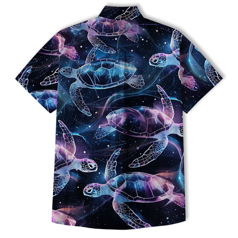 Sea Turtle Hawaiian Shirts for Men Women Youth, Vintage Sea Turtle Aloha Summer Beach Shirt - The Palmix