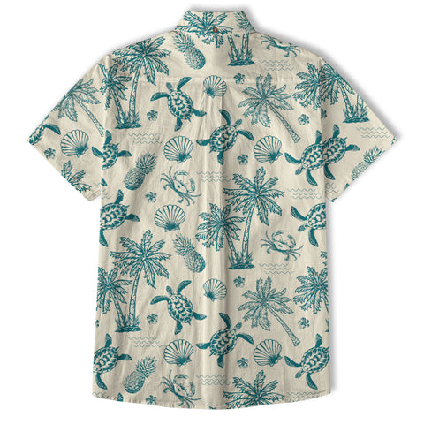 Turtle Aloha Shirt, Turtle Lover Hawaiian Shirt, Sea Lovers Aloha Shirt - The Palmix