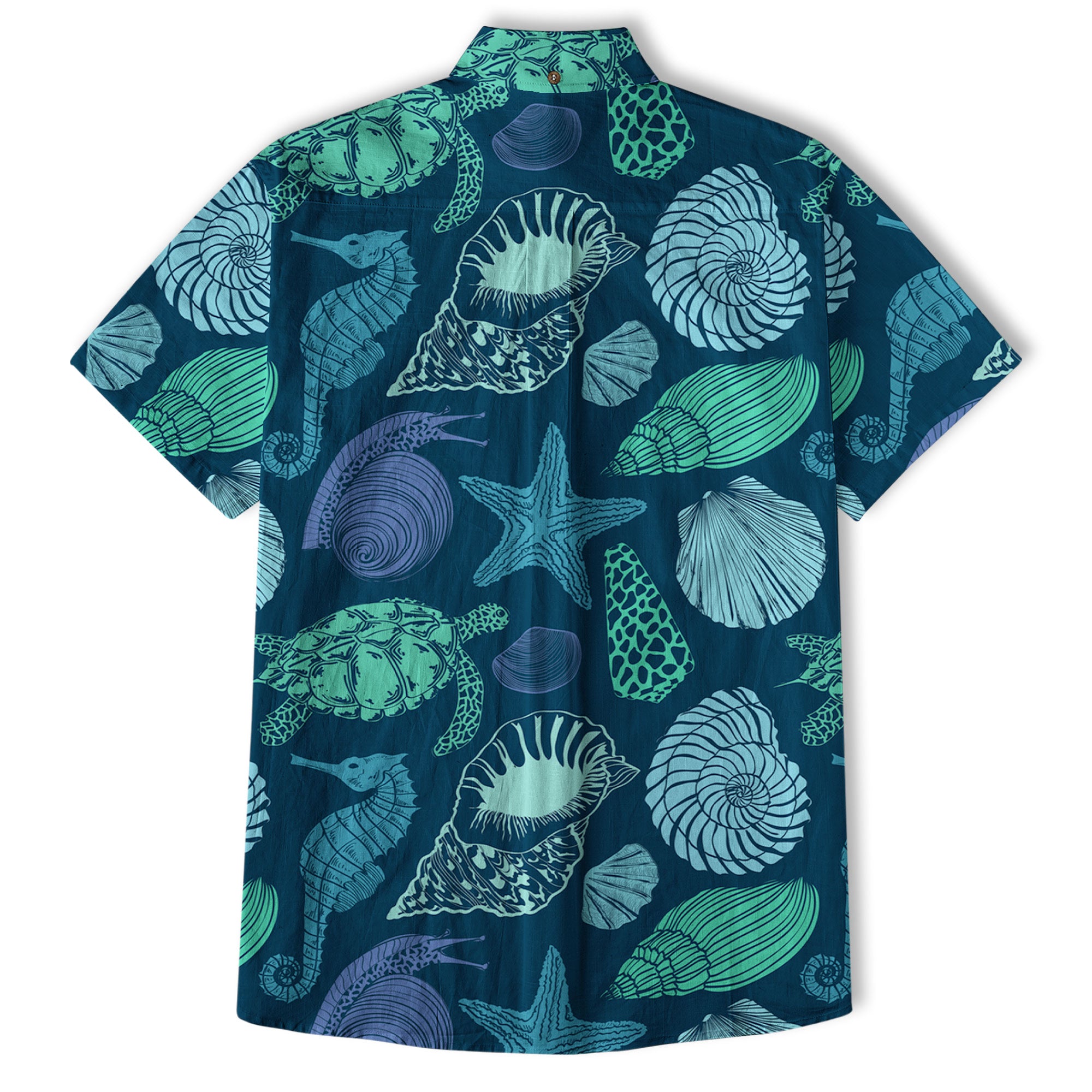 Turtle Pattern Shirt, Turtle Ocean Animals Hawaiian Shirt - The Palmix