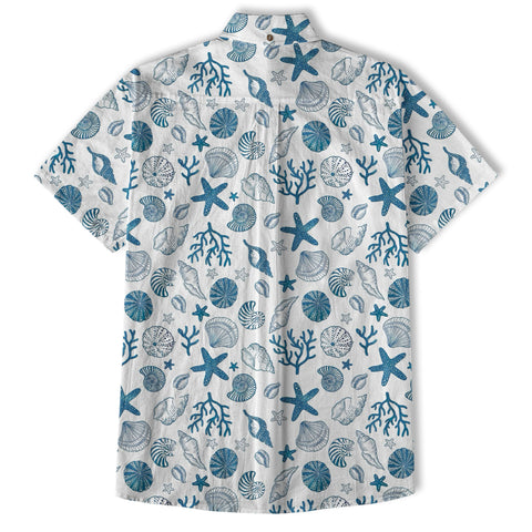 Sea Hawaiian Shirts for Men Women, Sea Animal Aloha Summer Beach Shirt Short Sleeve Button Down - The Palmix