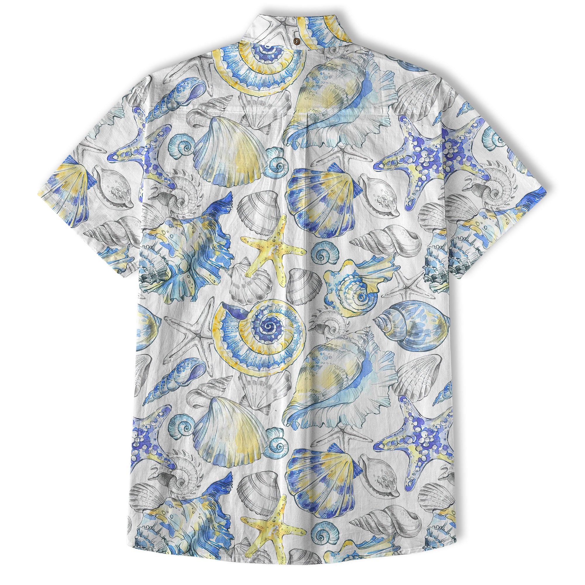 Ocean Animals Women's Hawaiian Shirt, Ocean Aloha Hawaiian Print - The Palmix