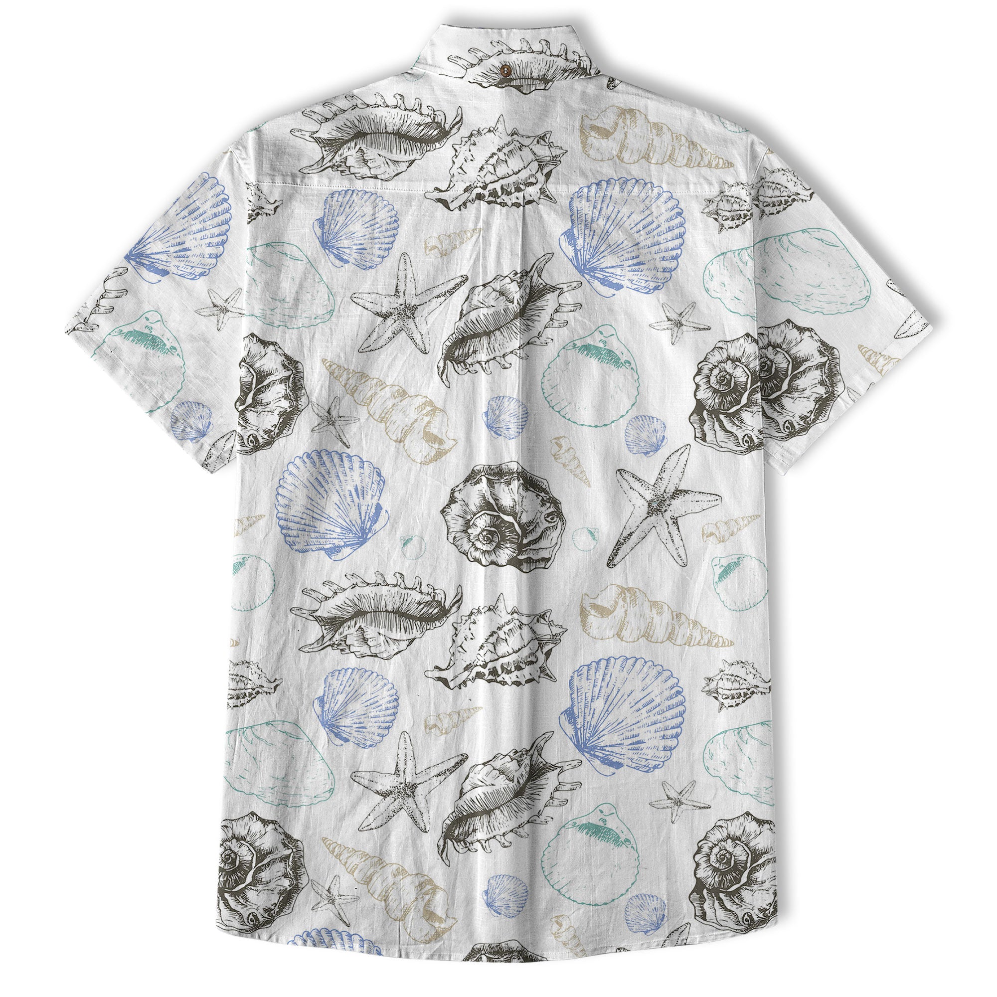 Sea Shells Animal Pattern Hawaii Shirt, Turtle Hawaiian Shirt for Men Women - The Palmix