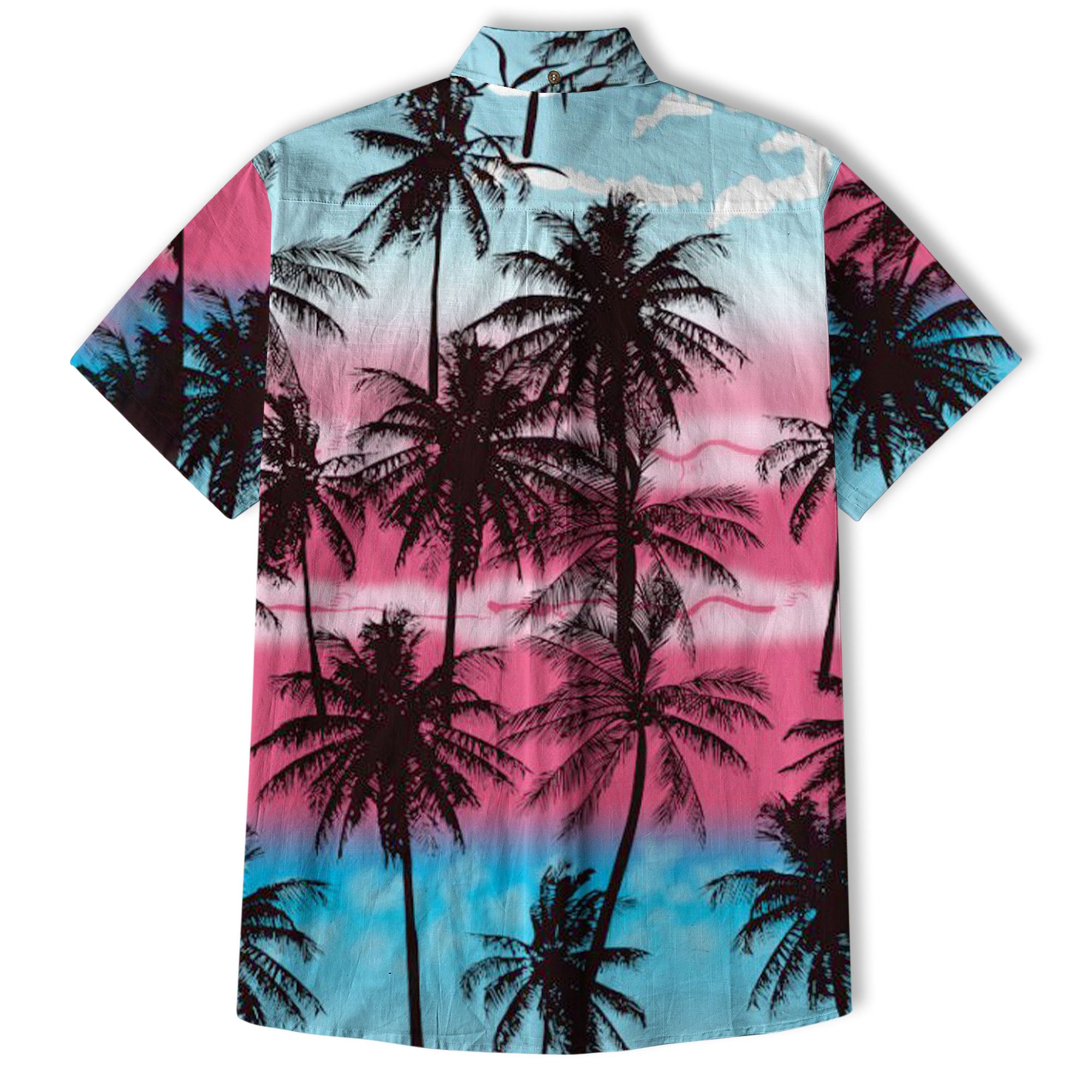 Coconut Trees Pattern Hawaii Shirt, Summer Beach Shirt - The Palmix