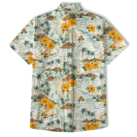Ocean Animals Hawaiian Button Up Shirt, Sea Hawaii Shirt - The Palmix
