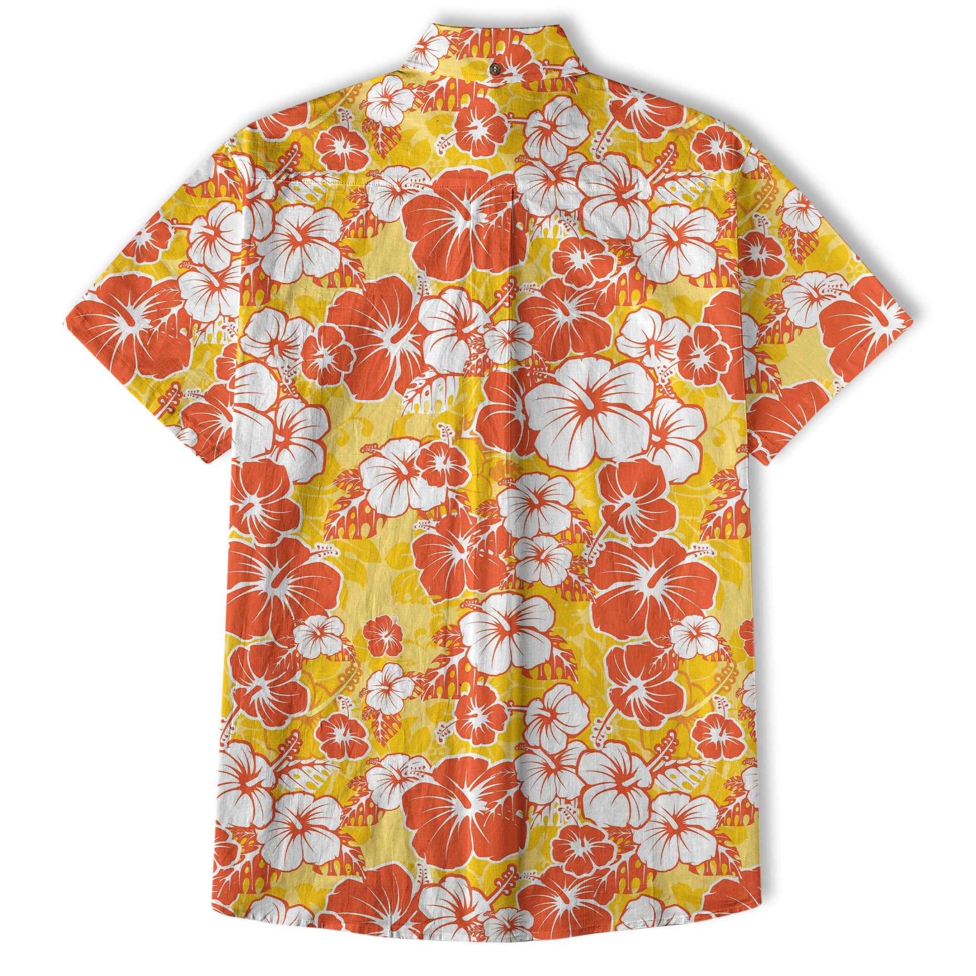 Hibiscus Floral Pattern Hawaiian Button Up Shirt, Sea Hawaii Shirt - The Palmix