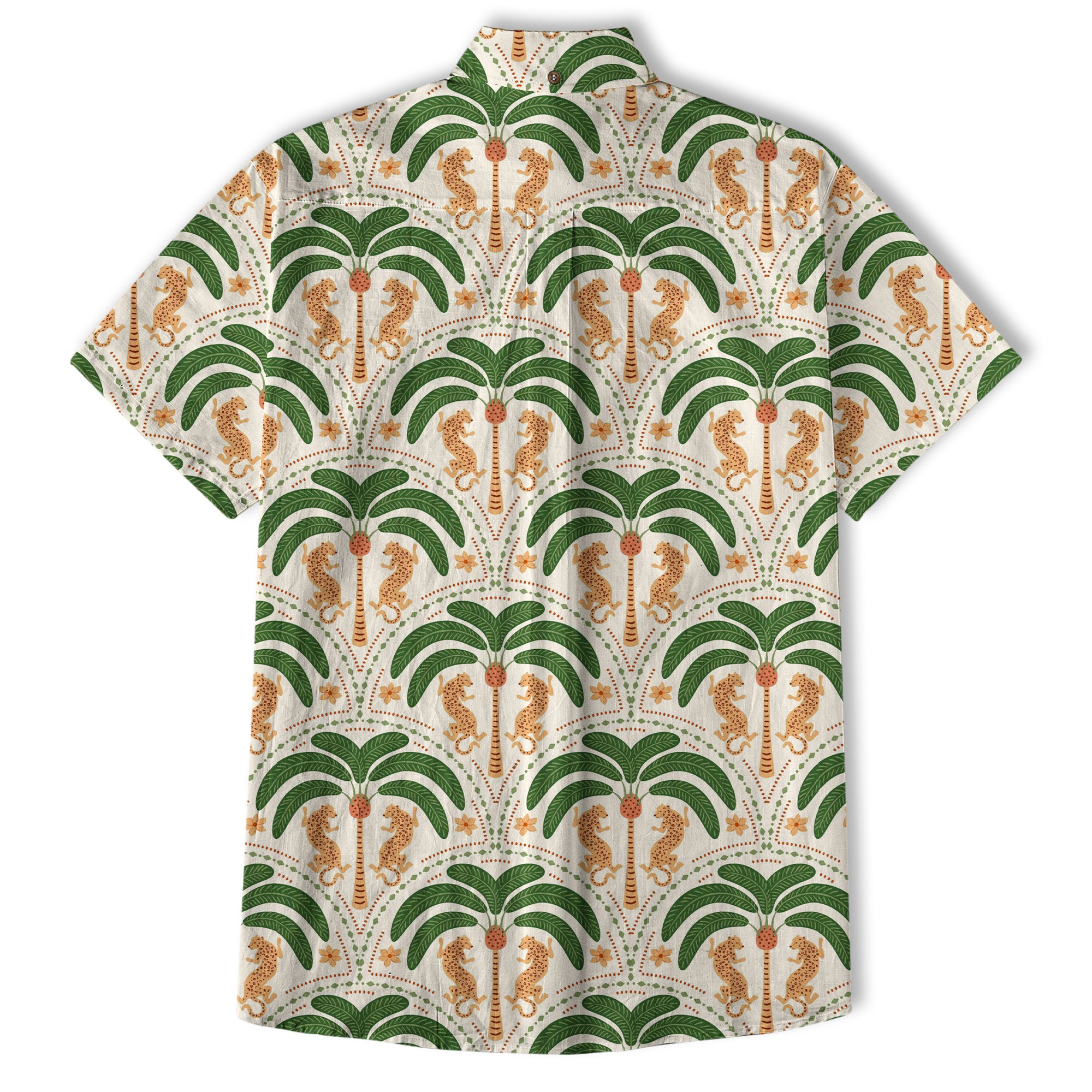 Tropical Fruits Aloha Hawaiian Button Up Shirt, Summer Beach Aloha Hawaii Shirt - The Palmix