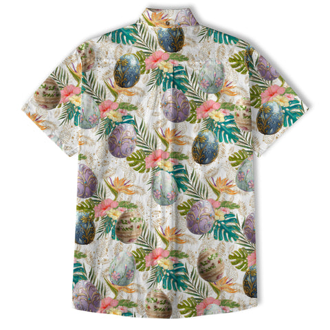 Easter Dinosaur Hawaiian Shirt Men Women Kid Youth, Bunny Dinosaur And Easter Eggs Shirt - The Palmix