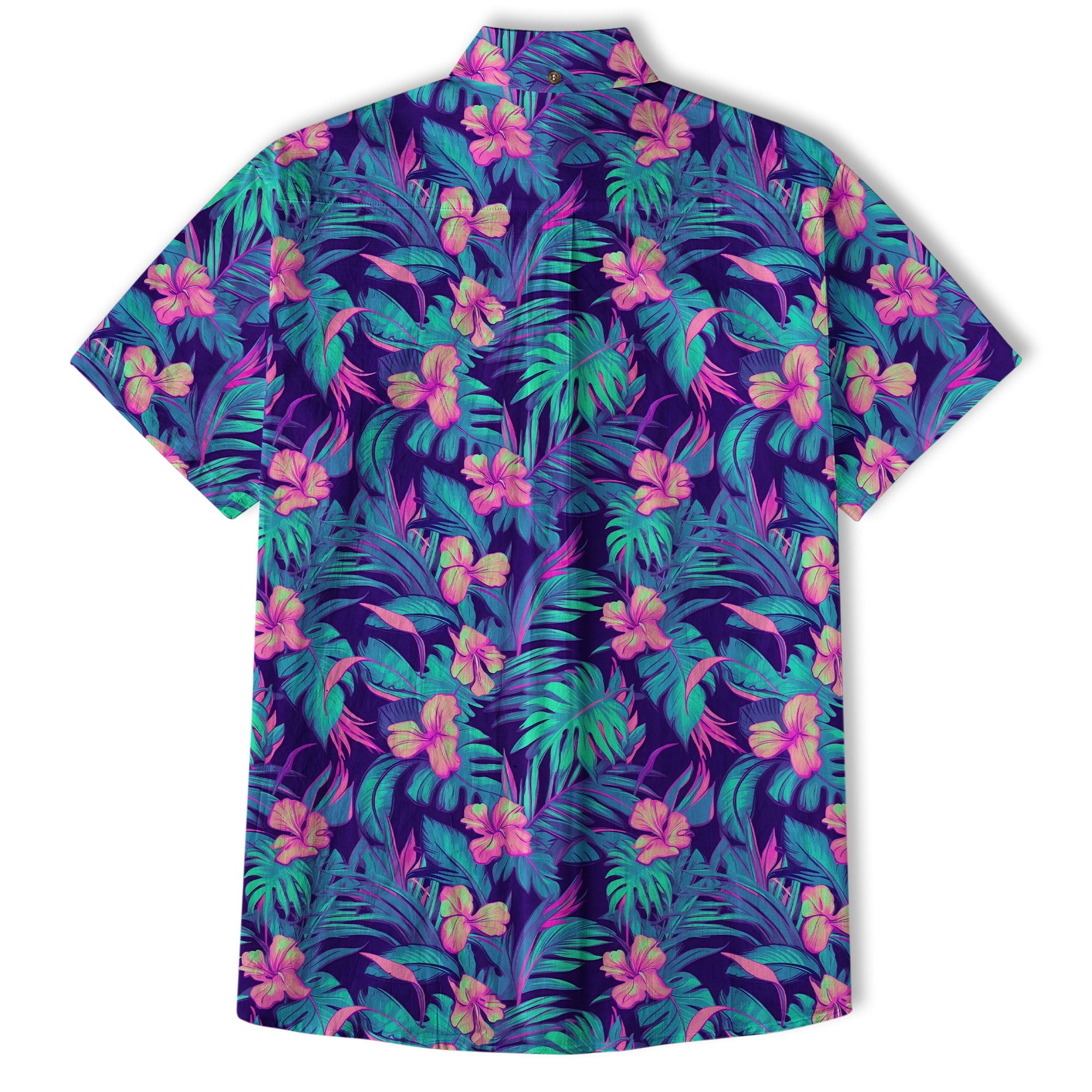 Electric Jungle Paradise Hawaiian Shirt, Colorful Tropical Beach Aloha Shirt, Hawaiian Summer Vibes Hawaiian Shirt - The Palmix
