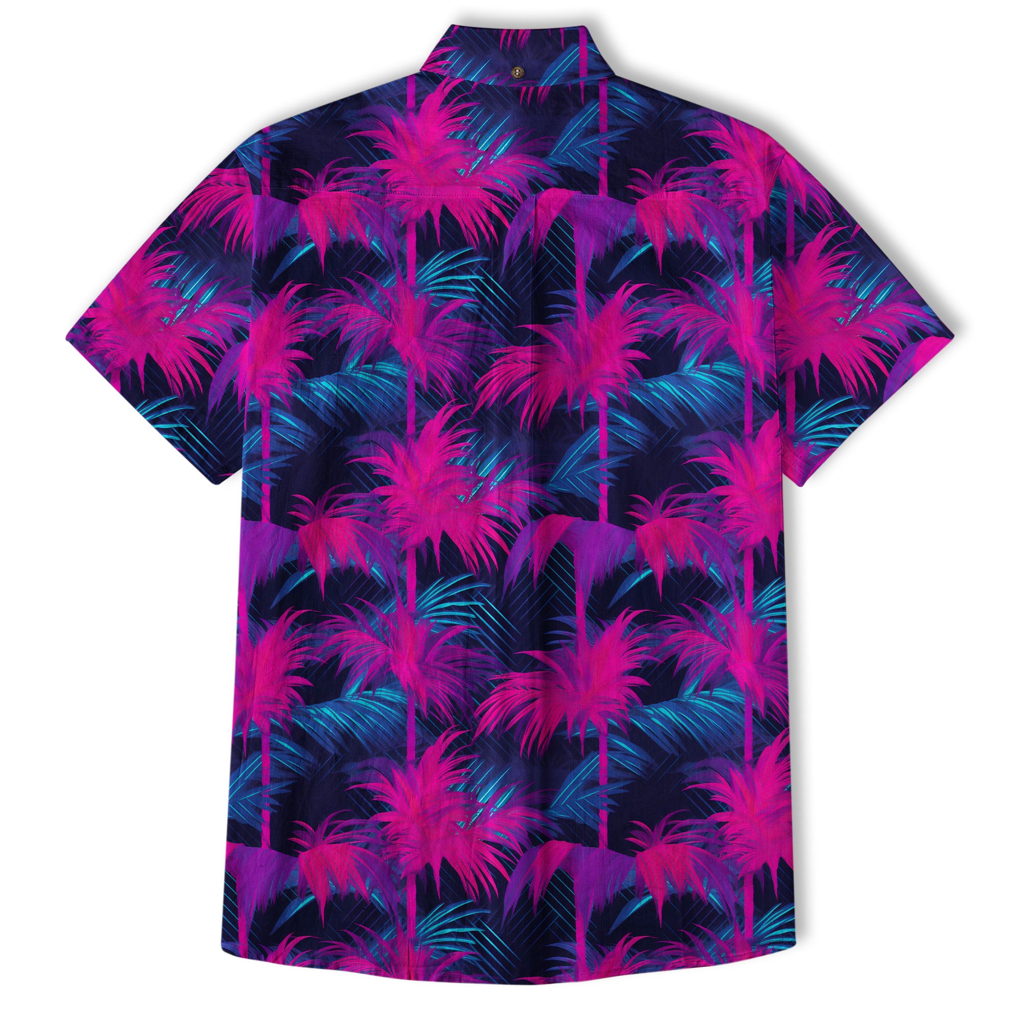 Electric Jungle Paradise Hawaiian Shirt, Tropical Beach Aloha Shirt, Hawaiian Summer Vibes Hawaiian Shirt - The Palmix