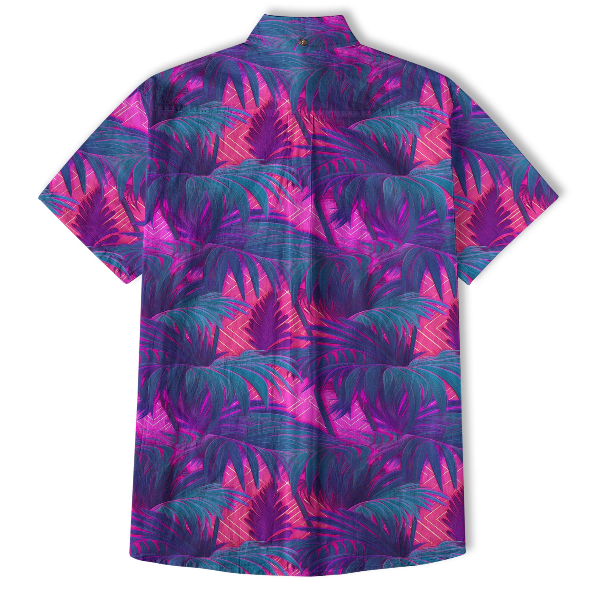 Electric Jungle Paradise Hawaiian Shirt, Tropical Beach Aloha Shirt, Hawaiian Summer Vibes Hawaiian Shirt - The Palmix