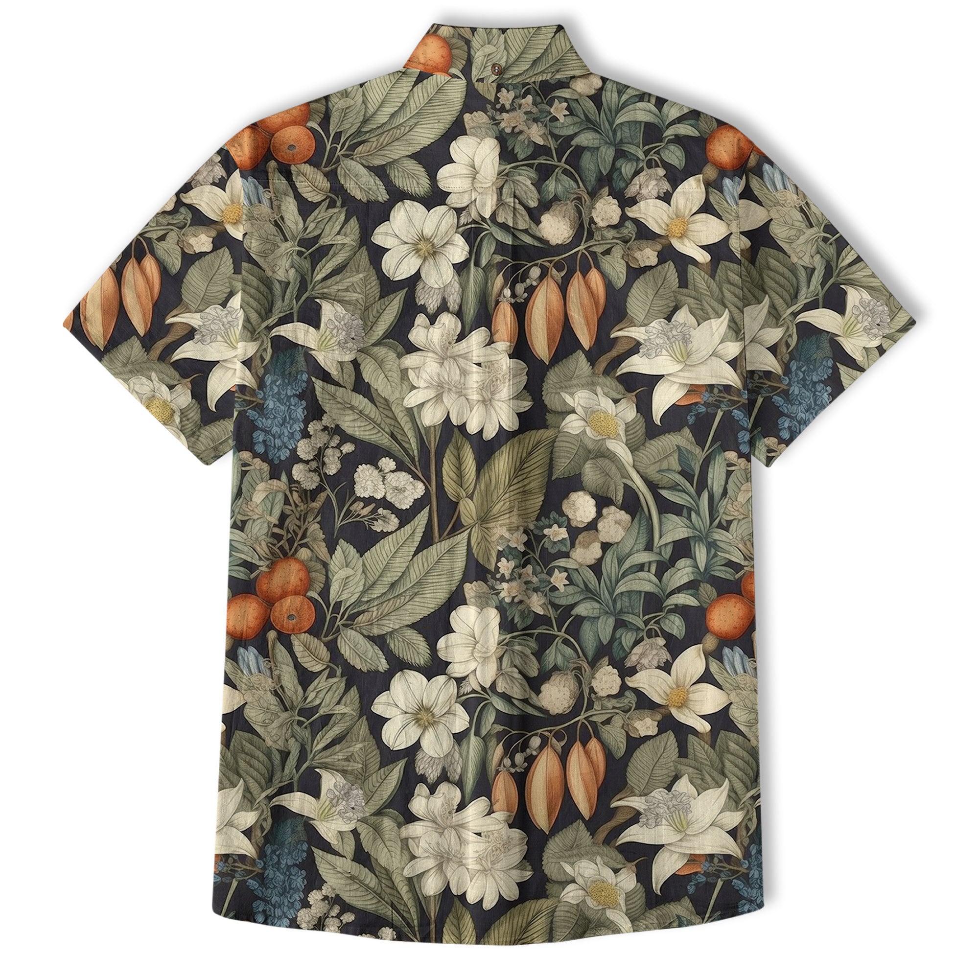 Vintage Botanicals Seamless Patterns Aloha Hawaii Shirt, Botanicals Hawaiian Button Down Shirt - The Palmix