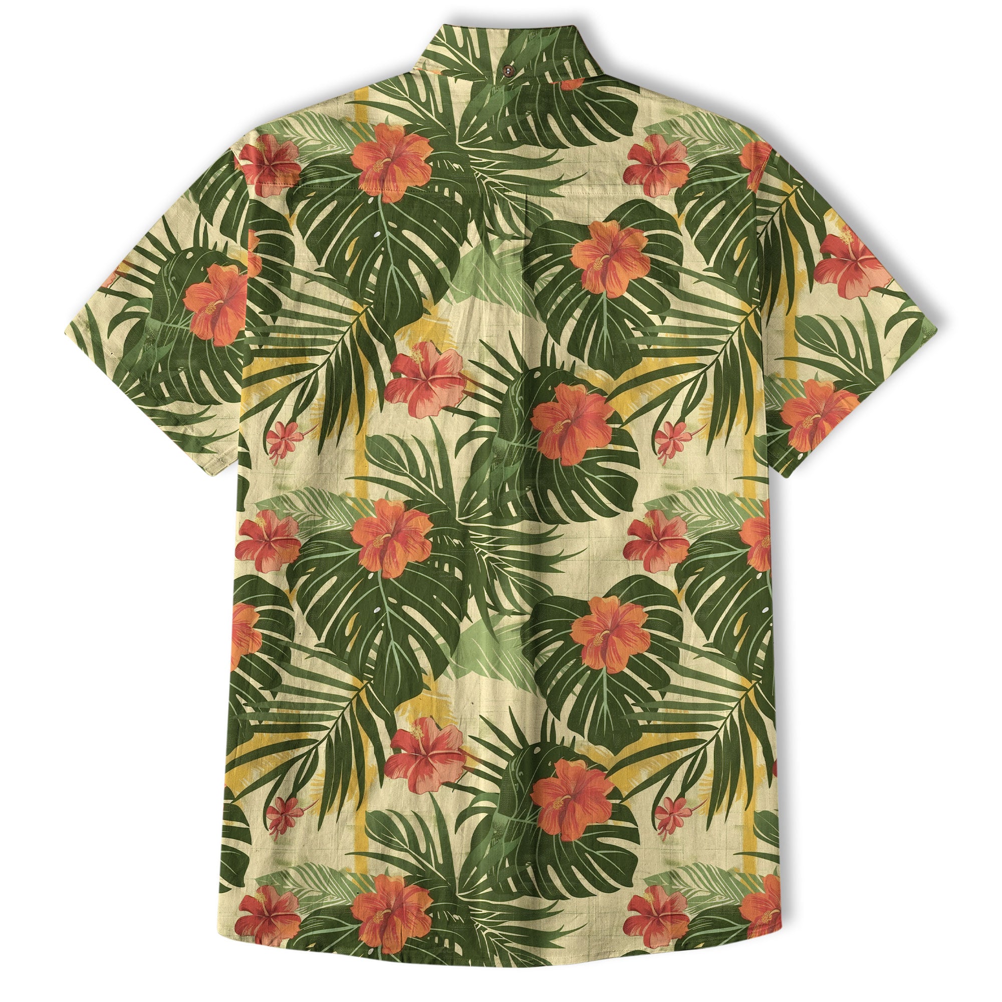 Vintage Aloha Hibiscus Flowers Hawaii Shirt, Floral Hawaiian Button Down Shirt - The Palmix
