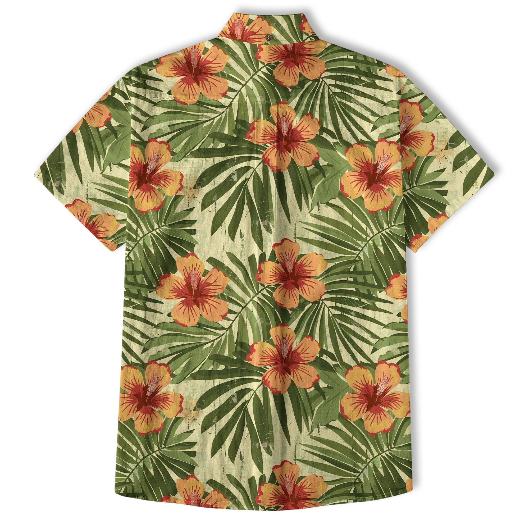 Vintage Aloha Hibiscus Flowers Hawaii Shirt, Floral Hawaiian Button Down Shirt - The Palmix