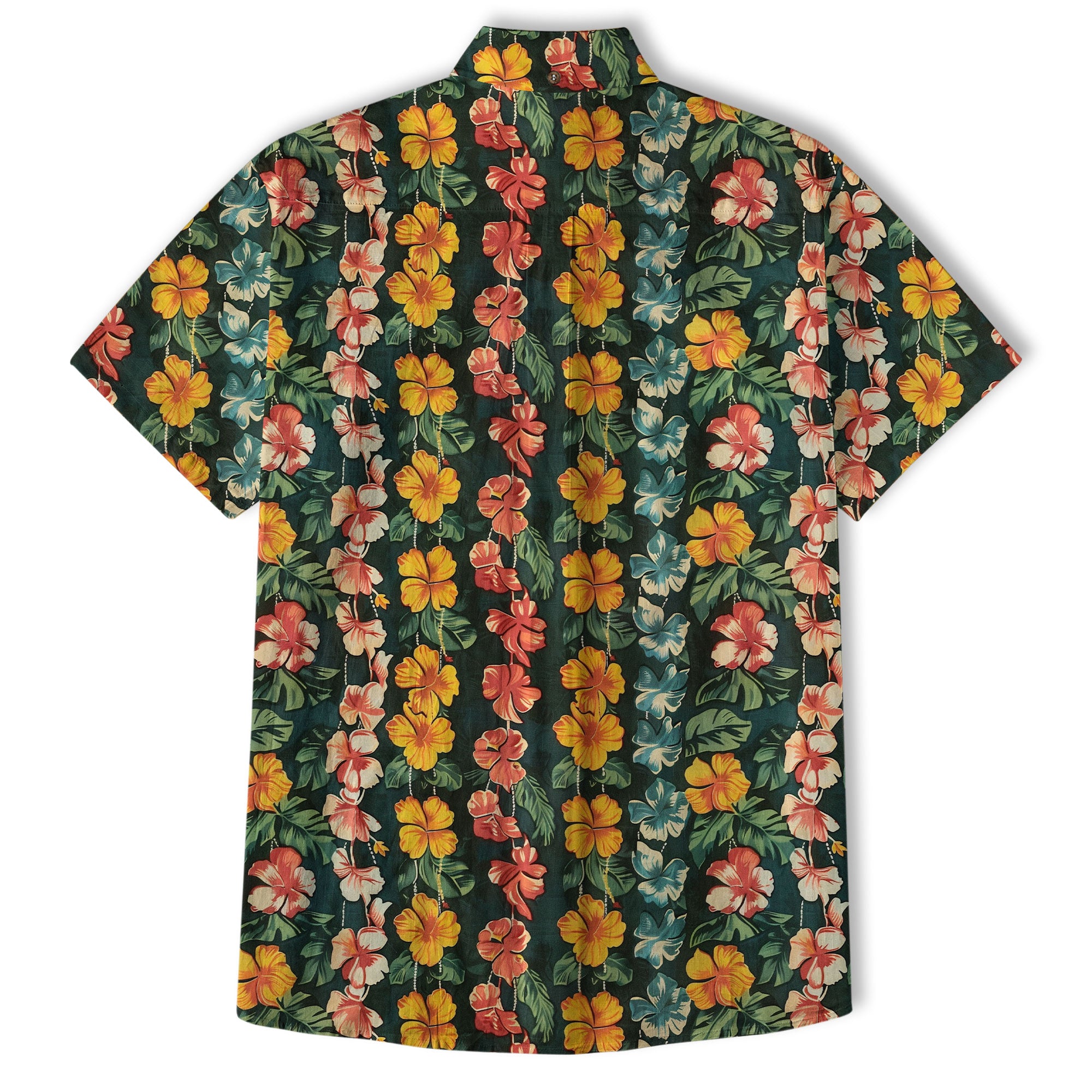 Vintage Aloha Hibiscus Flowers Hawaii Shirt, Floral Hawaiian Button Down Shirt - The Palmix