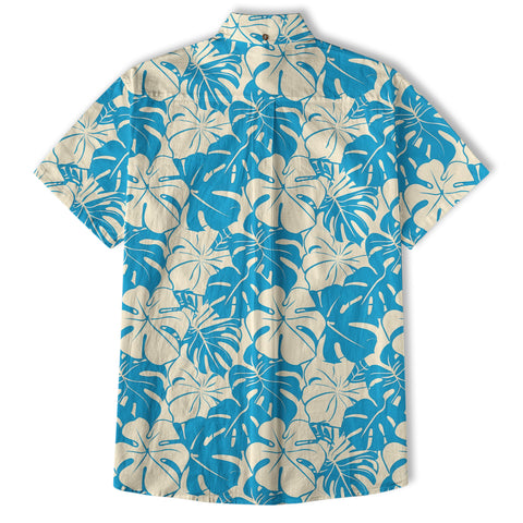 Vintage Aloha Hibiscus Flowers Hawaii Shirt, Floral Hawaiian Button Down Shirt for Men - The Palmix
