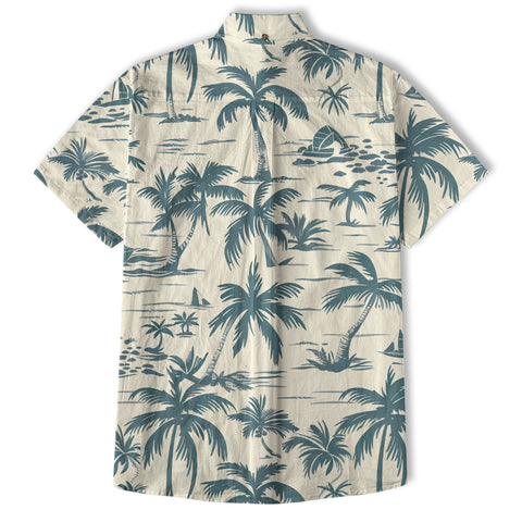 Vintage Aloha Hibiscus Flowers Hawaii Shirt, Floral Hawaiian Button Down Shirt for Men - The Palmix
