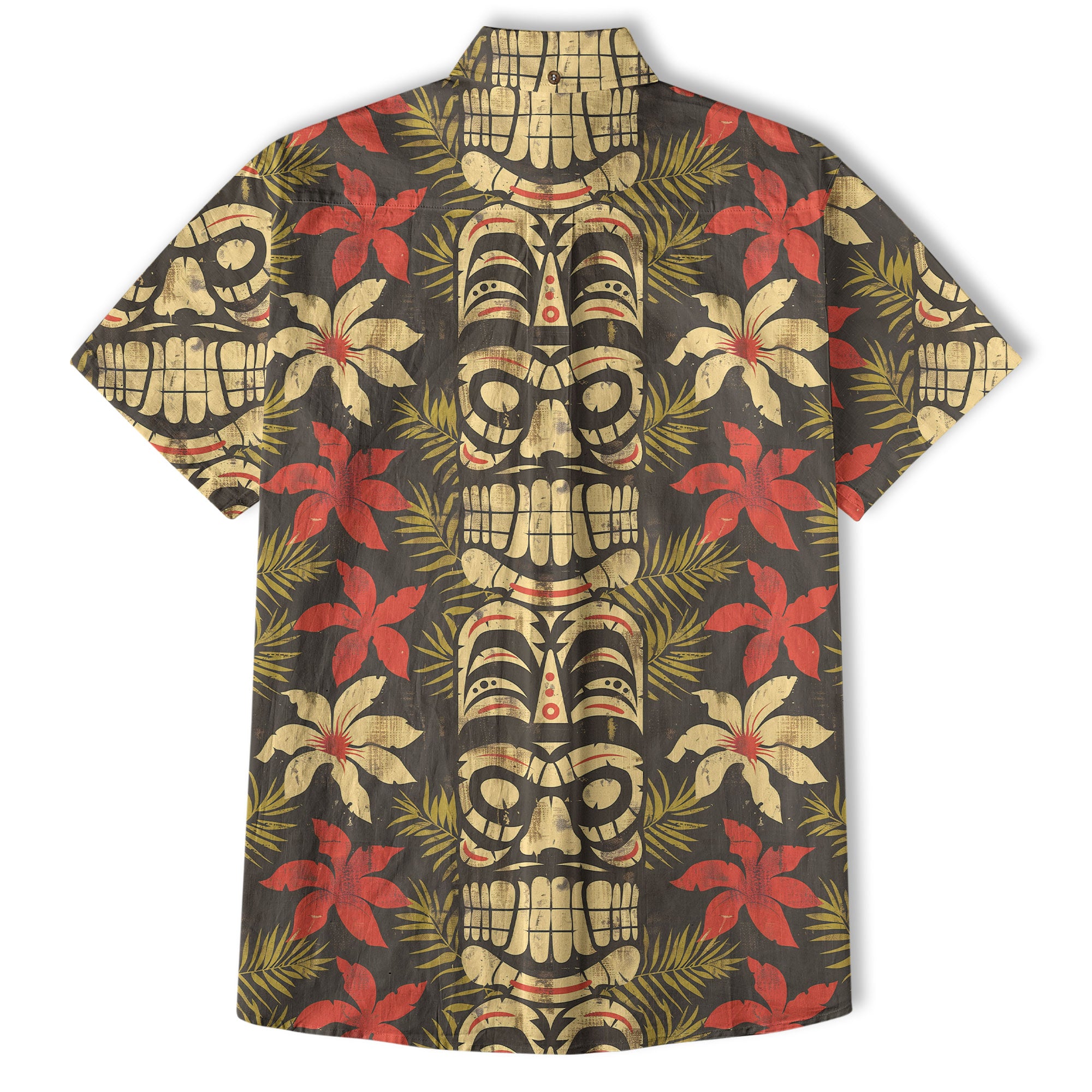Retro Aloha Hibiscus Flowers Hawaii Shirt, Floral Hawaiian Button Down Shirt - The Palmix