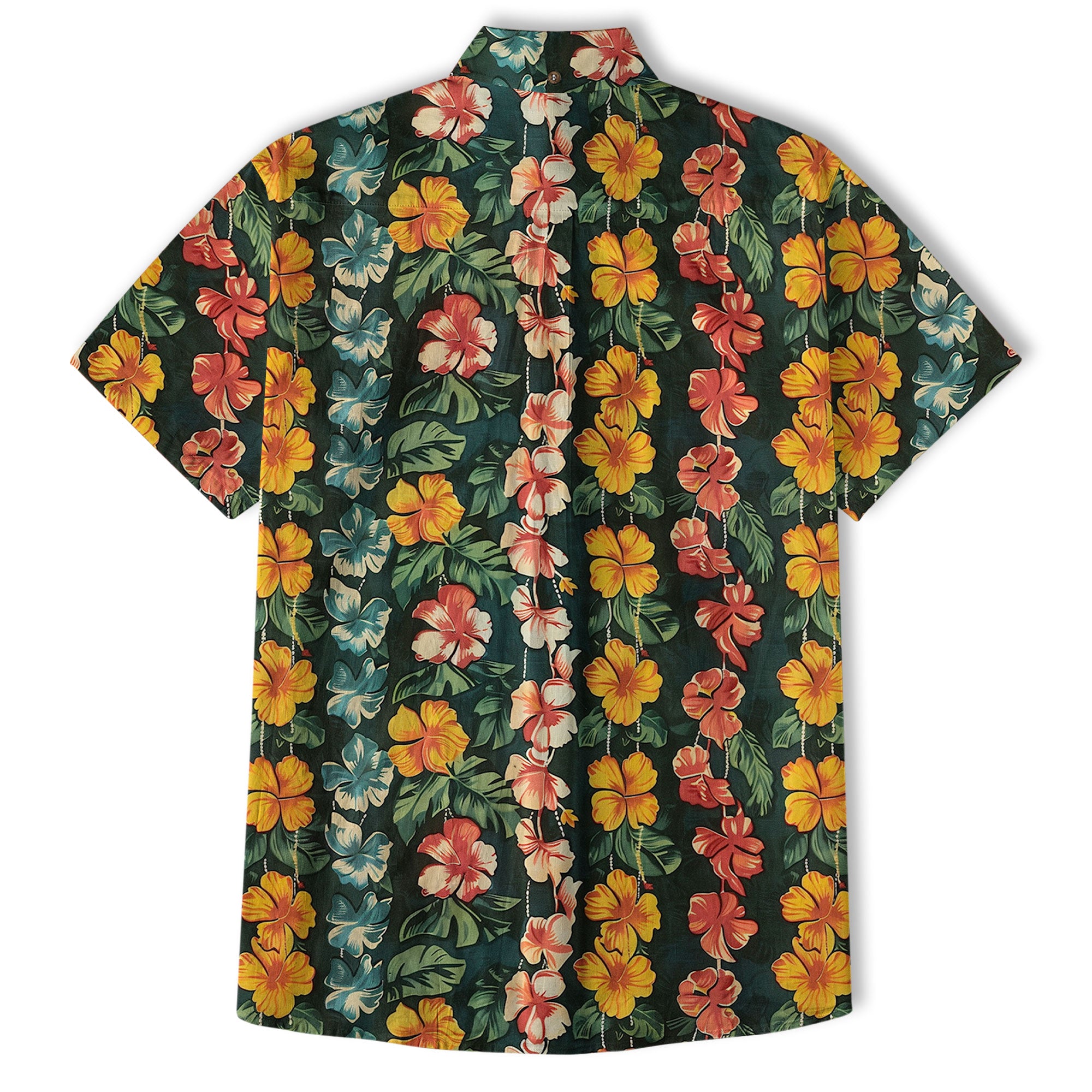 Vintage Aloha Flower Hawaii Shirt, Floral Pattern Hawaiian Shirt for Men - The Palmix