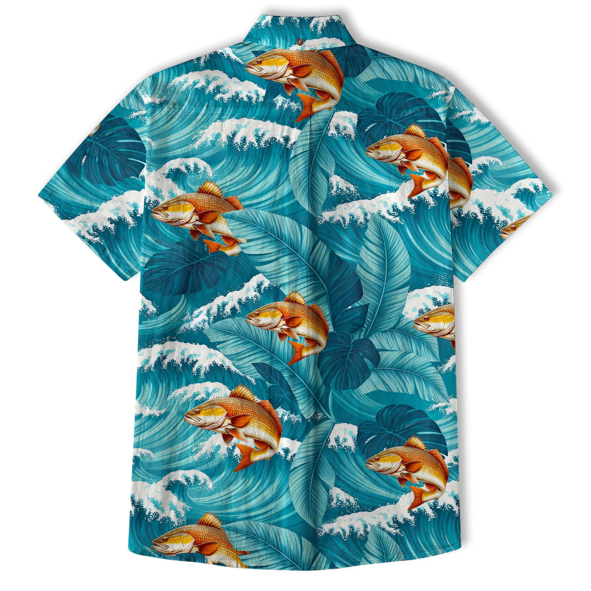 Koi Fish Hawaiian Ocean Shirt, hawaiian vacation drumfish family matching - The Palmix