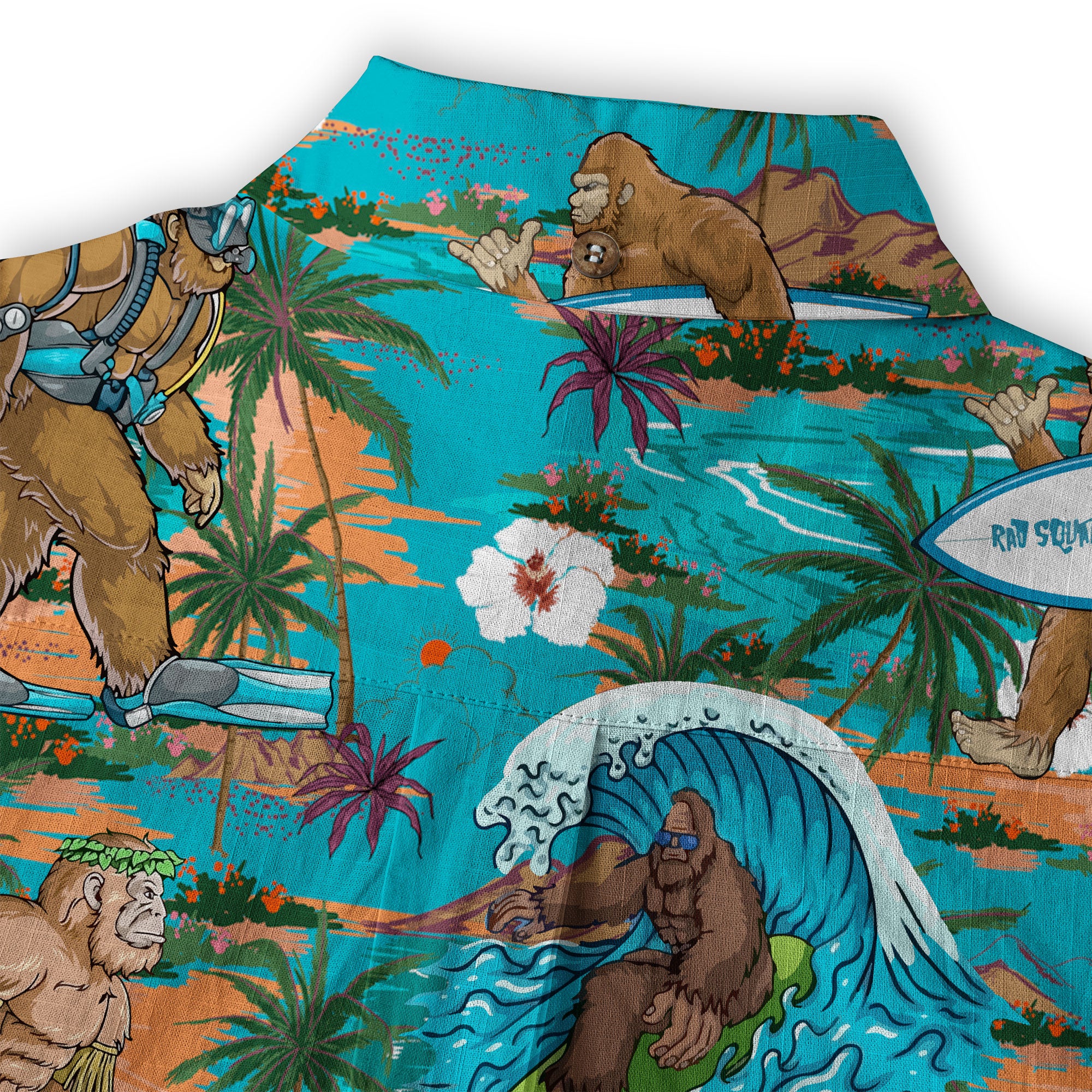 Bigfoot Beer Hawaiian Shirt, Tropical Beer Hawaiian Shirt Casual Button Down Short Sleeve Shirt - The Palmix