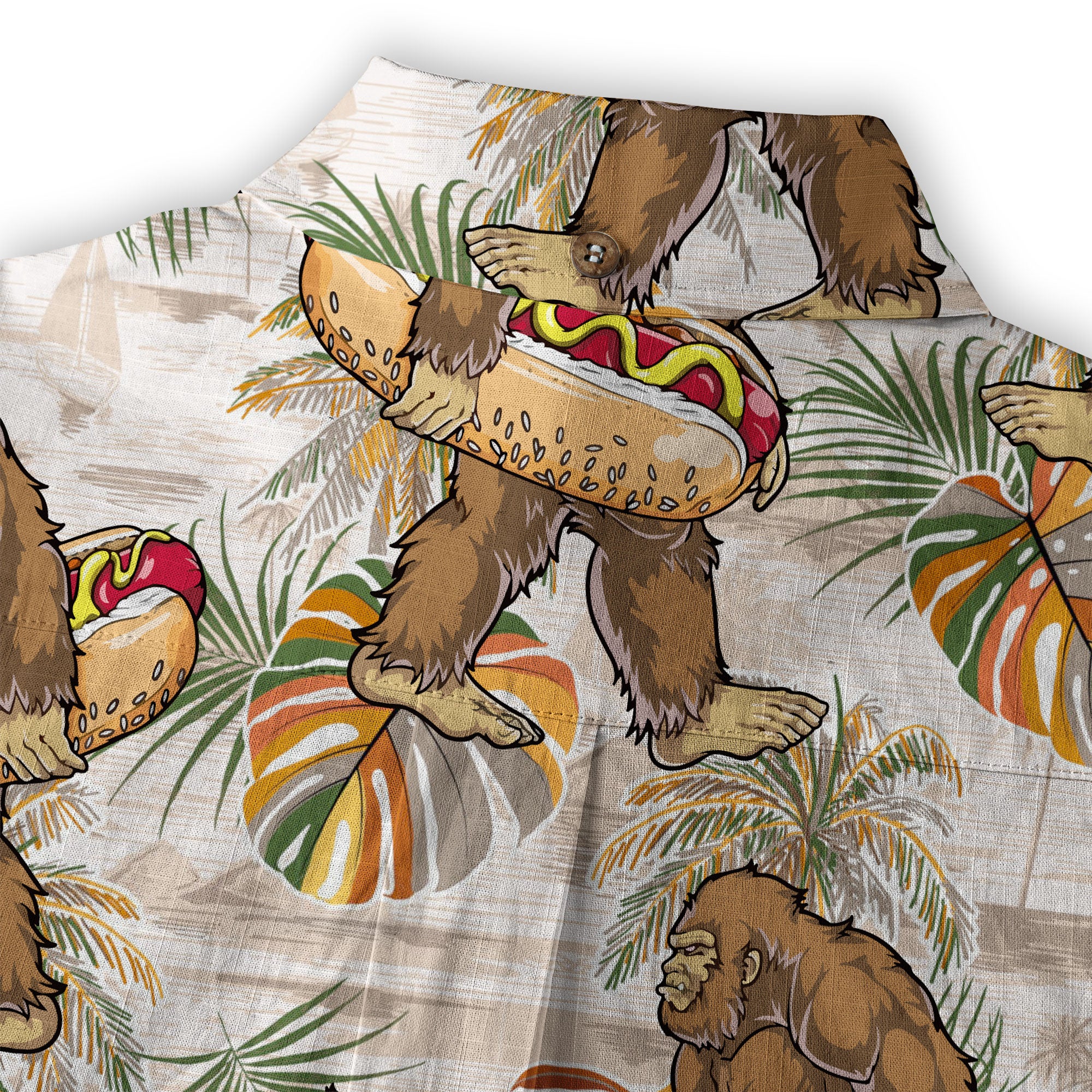 Bigfoot Beer Hawaiian Shirt, Tropical Beer Hawaiian Shirt Casual Button Down Short Sleeve Shirt - The Palmix