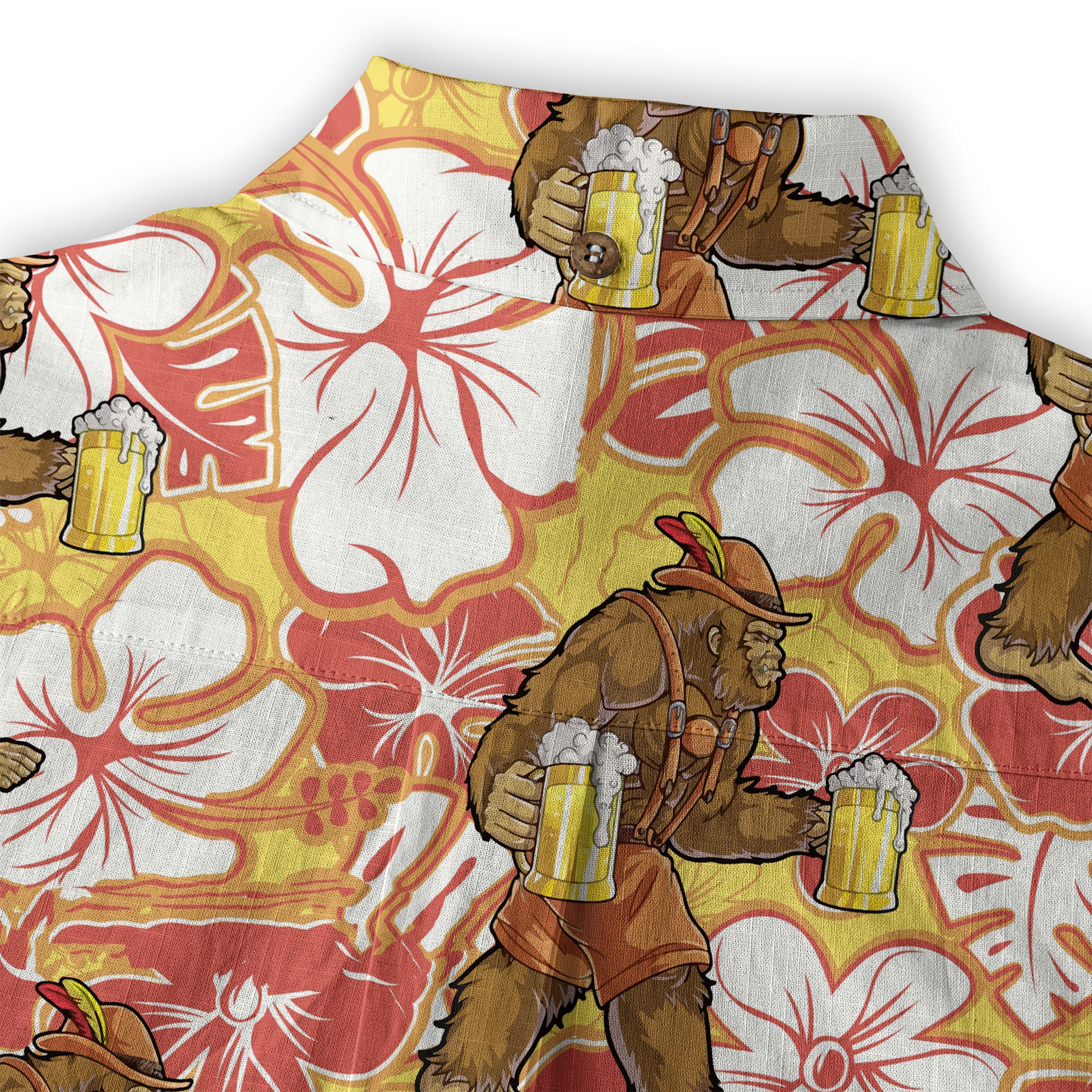 Bigfoot Beer Hawaiian Shirt, Bigfoot Aloha Shirt, Amazing Bigfoot Button Up Shirt - The Palmix