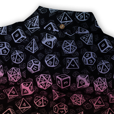 DnD Hawaii Shirt, Dice Print Shirt, Dungeon Master Gift, Roleplaying Game Aloha Hawaii Shirt - The Palmix