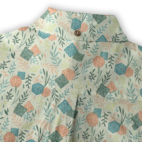 DnD Hawaii Shirt, Dice Print Hawaii Shirt, Dungeon Master Gift, Roleplaying Game Aloha Hawaii Shirt - The Palmix