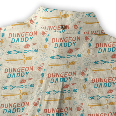 DnD Hawaii Shirt, Dice Print Hawaii Shirt, Dungeon Master Gift, Roleplaying Game Aloha Hawaii Shirt