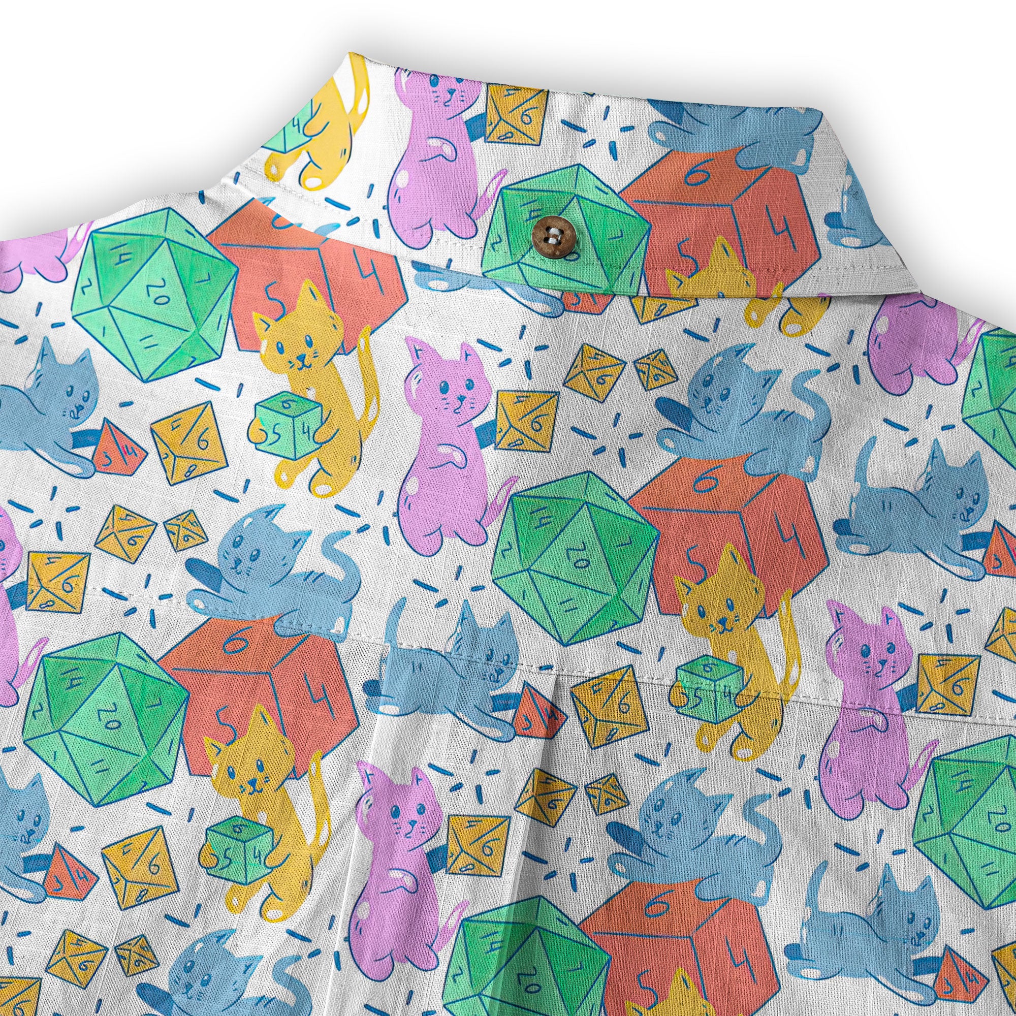DnD Hawaiian Shirt, Dice Hawaiian Shirt, Dungeon Master Gift, Roleplaying Game Shirt - The Palmix