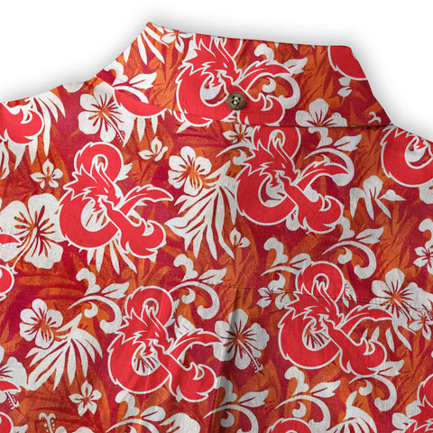 DND Celestrial Dice Pattern Aloha Hawaii Shirt, D20 Stars Constellation, Sun and Crescent Button Down Shirt - The Palmix