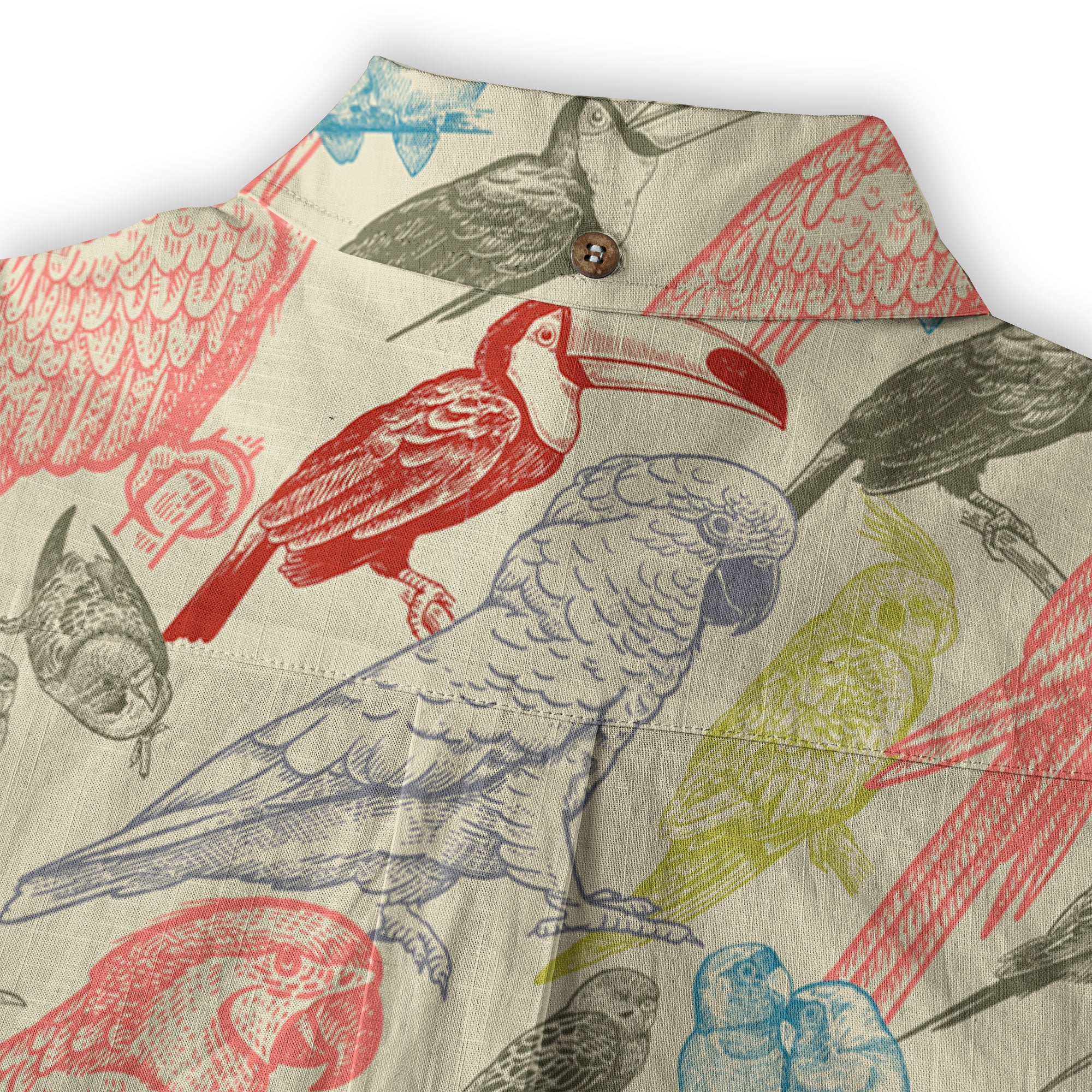 Parrot Hawaiian Shirt, Tropical Hawaiian Shirt, Parrot Summer Hawaiian Beach Shirt - The Palmix