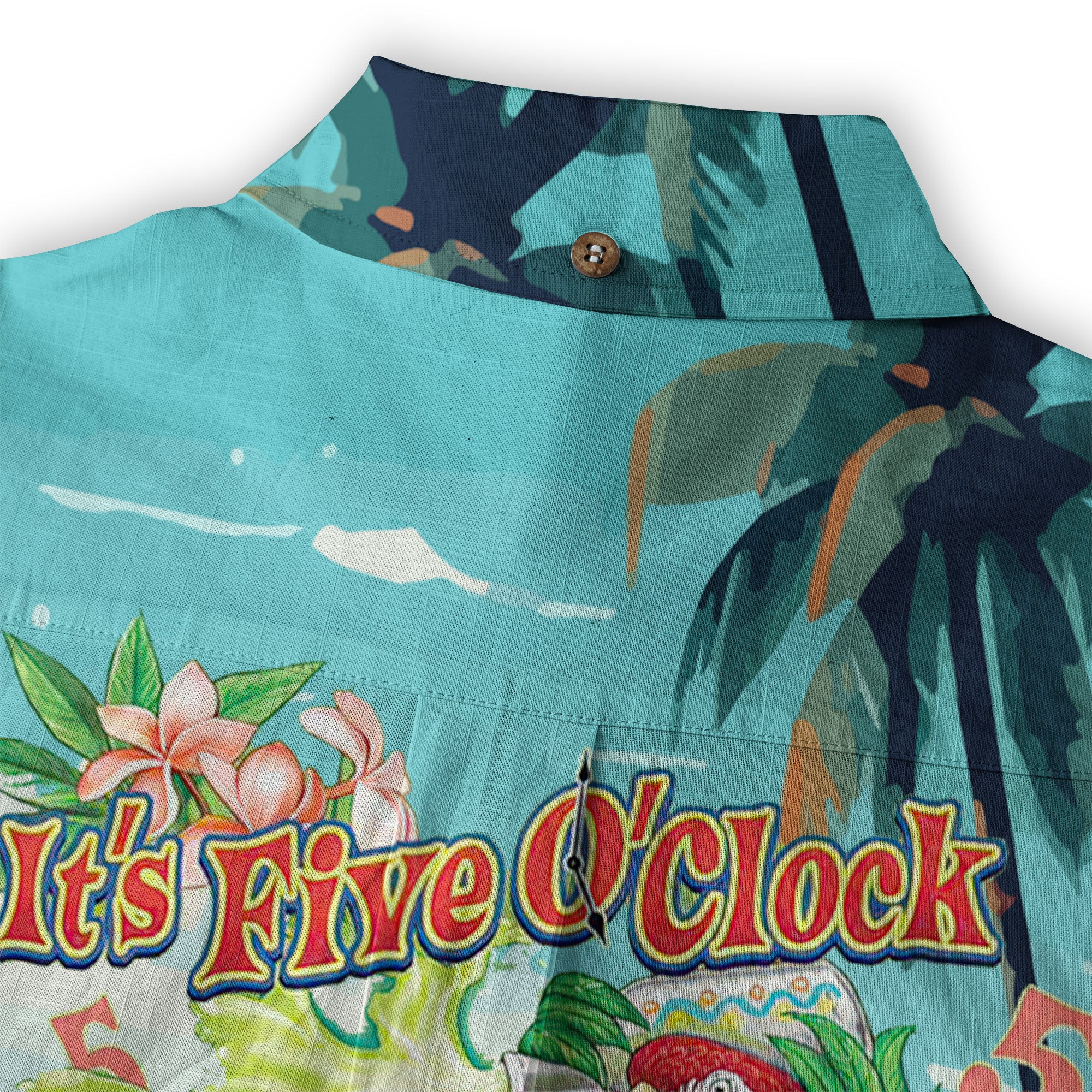 It's Always 5 O'clock Somewhere Hawaiian Shirt, Parrot Hawaiian Shirt, Parrot Summer Hawaiian Aloha Shirt - The Palmix