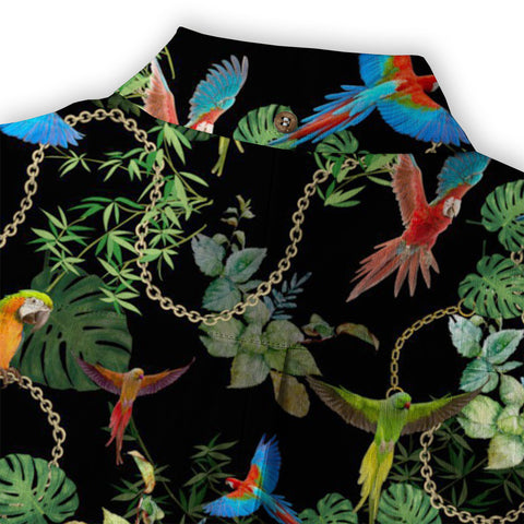 Parrot Colorful Hawaiian Shirt, Aloha Summer Beach Hawaii Shirt - The Palmix