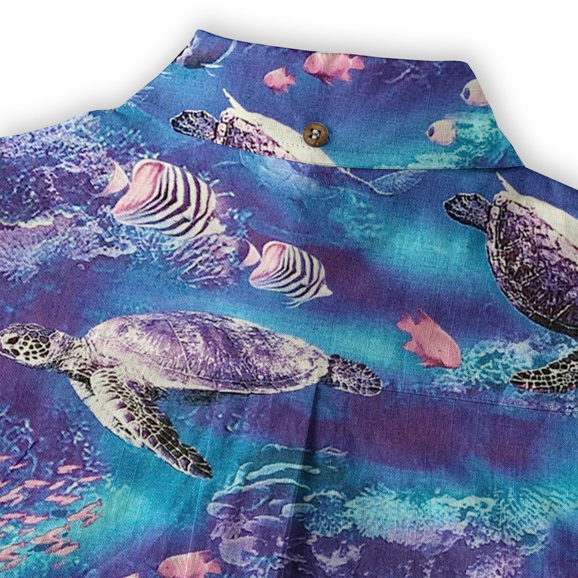 Turtle Mens Hawaiian Shirt, Turtle Casual Button Down Short Sleeve Aloha Hawaii Shirt - The Palmix