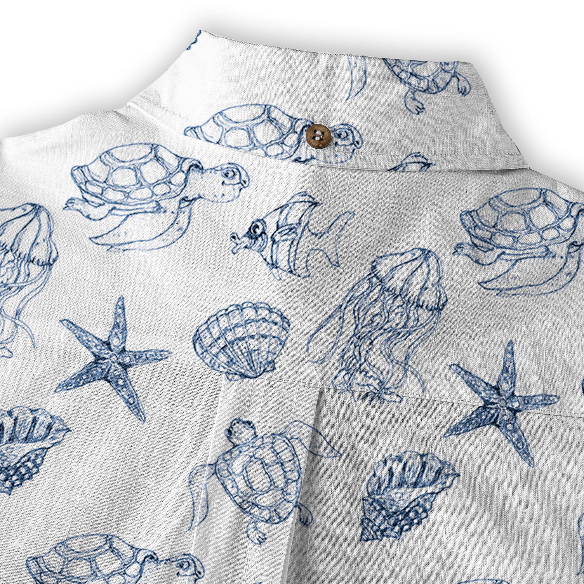 Sea Turtle Hawaiian Shirt, Aloha Summer Beach Button Up Shirt - The Palmix