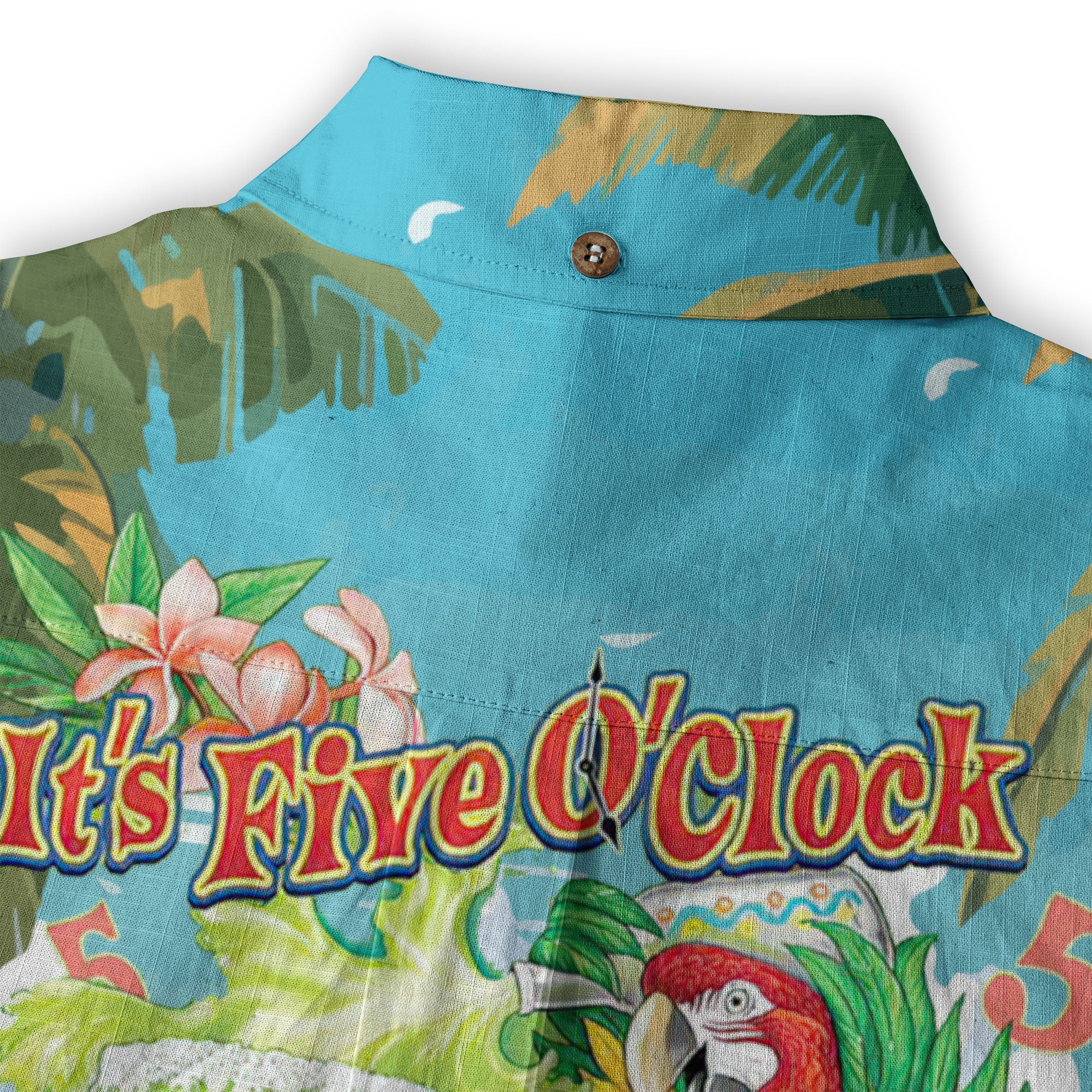 Parrot Beach Summer Hawaiian Shirt, Parrot It’s 5 O’clock Somewhere Hawaiian Shirt - The Palmix
