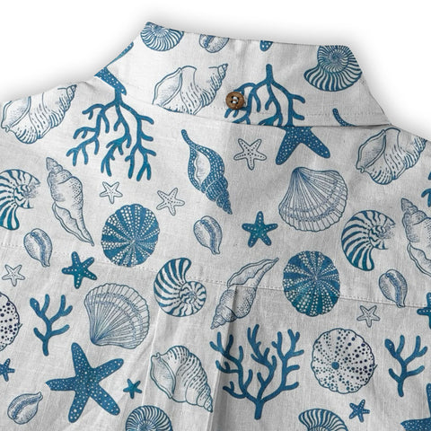 Sea Hawaiian Shirts for Men Women, Sea Animal Aloha Summer Beach Shirt Short Sleeve Button Down - The Palmix