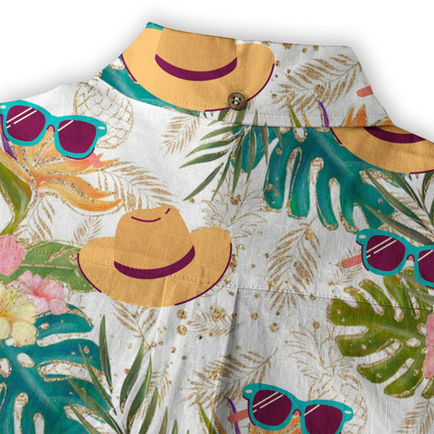 Sunset Summer Hawaiian Shirt, Beach Tropical Hawaiian Shirt - The Palmix