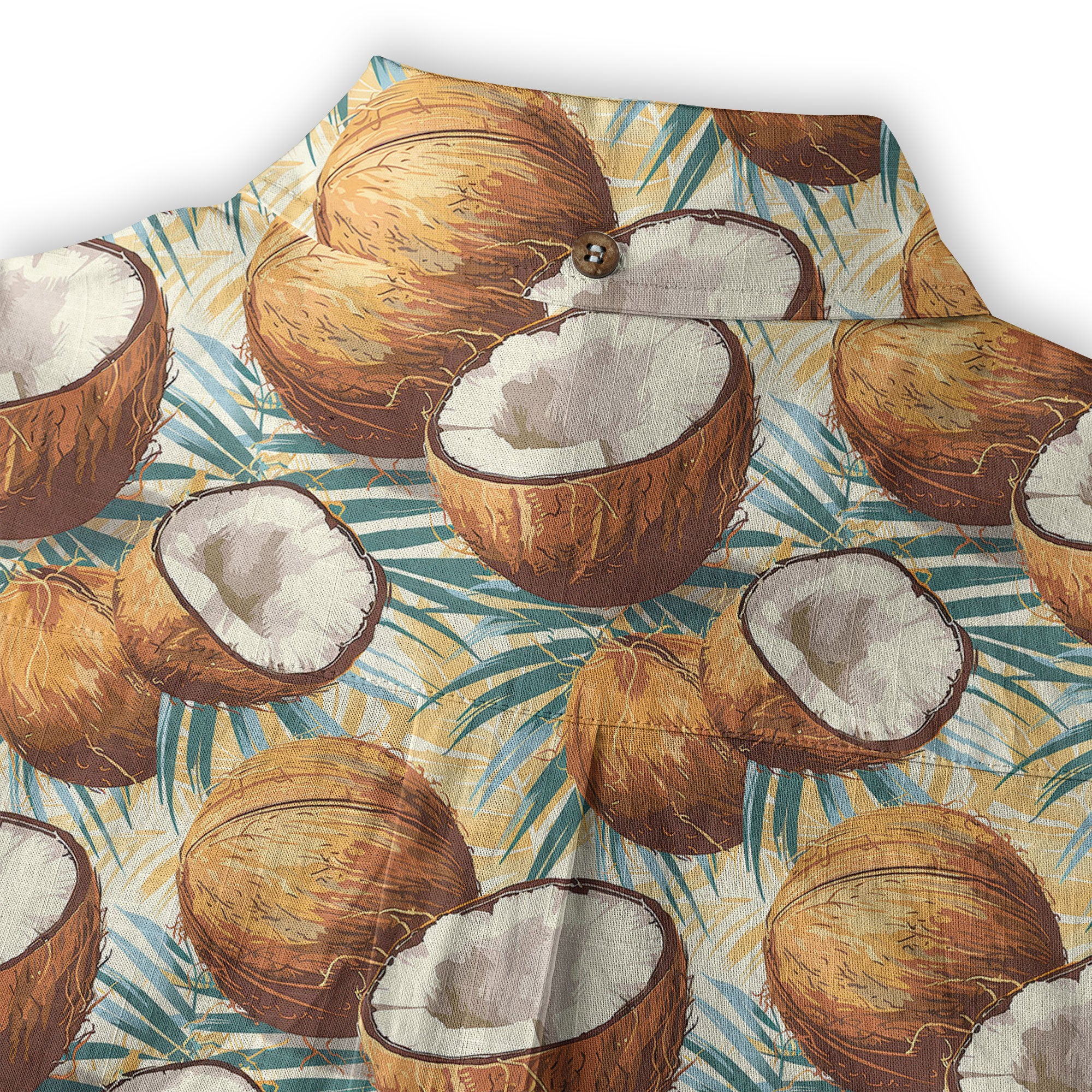 Coconut Trees Pattern Hawaii Shirt, Summer Beach Shirt - The Palmix