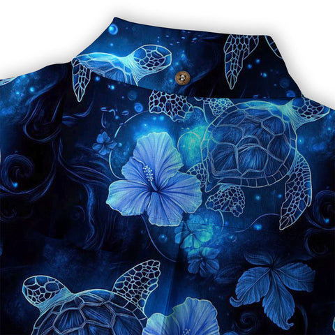 Ocean Animals Hawaiian Button Up Shirt, Sea Hawaii Shirt - The Palmix