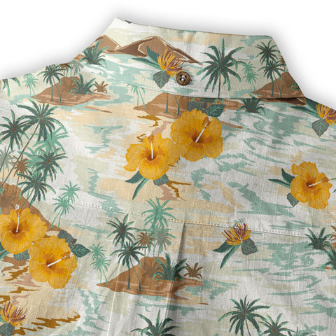 Ocean Animals Hawaiian Button Up Shirt, Sea Hawaii Shirt - The Palmix