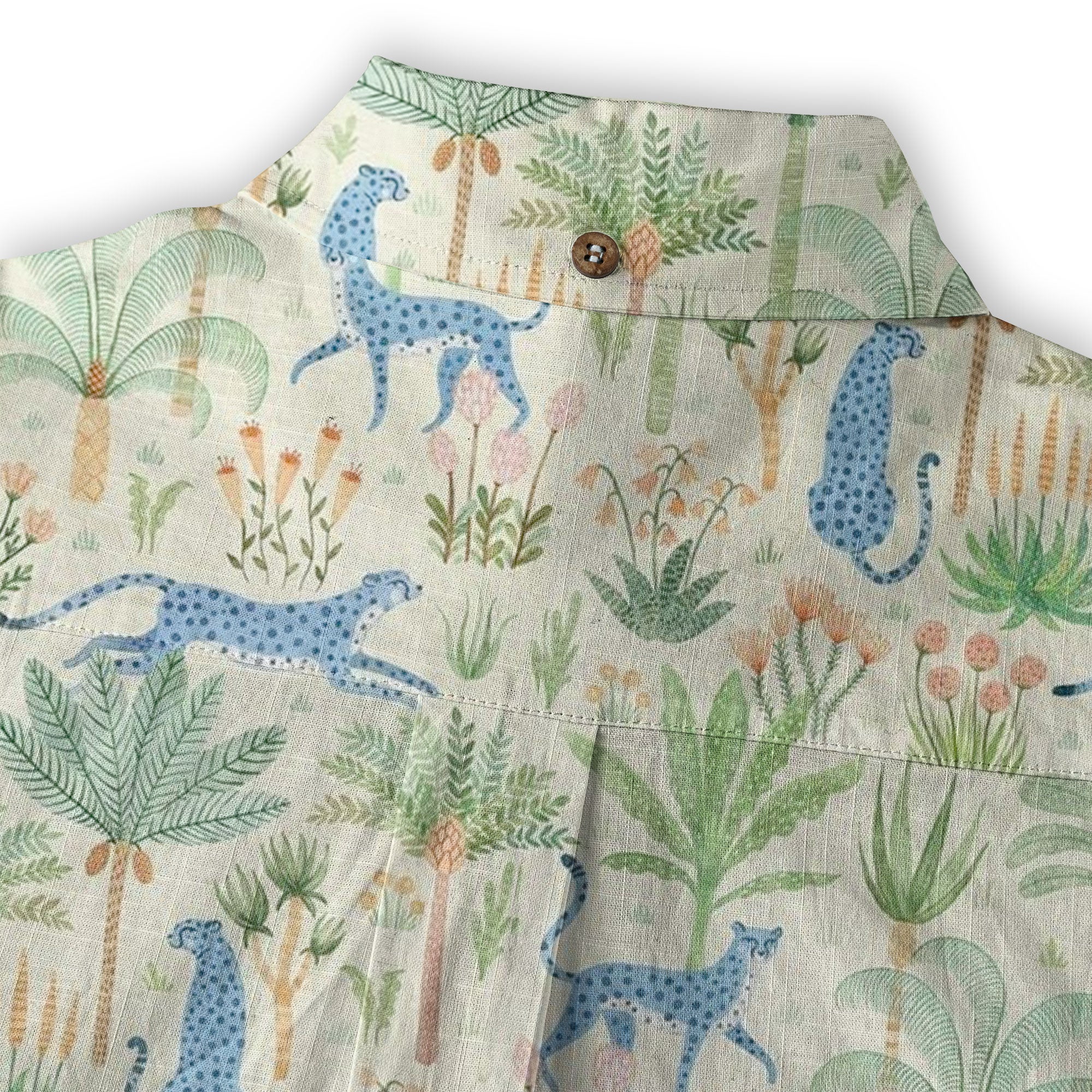 Tropical Fruits Aloha Hawaiian Button Up Shirt, Summer Beach Aloha Hawaii Shirt - The Palmix